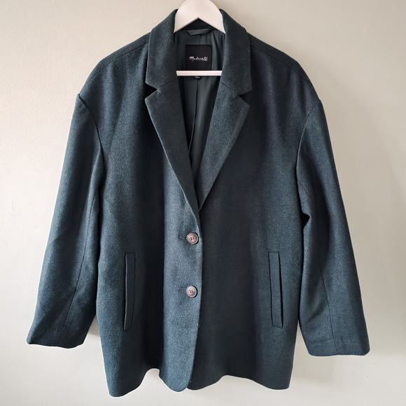 NWOT Madewell XL Modern Contemporary Relaxed French Chic Brushed Dorset Blazer - Picture 2 of 16